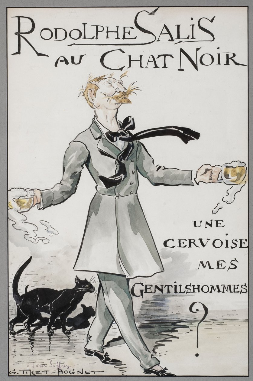 Rodolphe Salis au Chat Noir - Georges Tiret Bognet