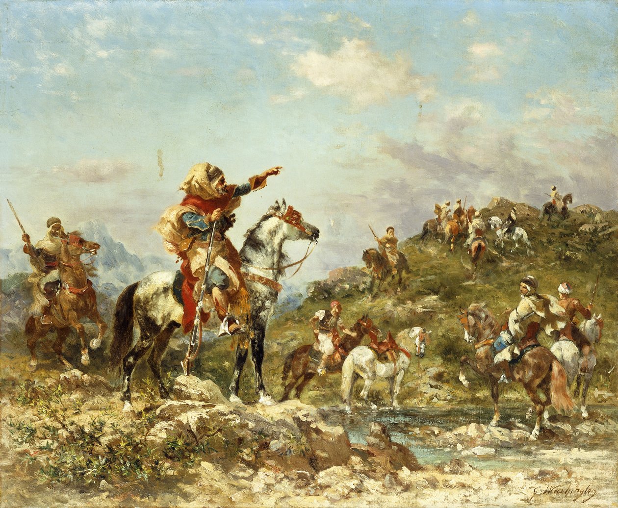 Guerriers arabes à cheval - Georges Washington