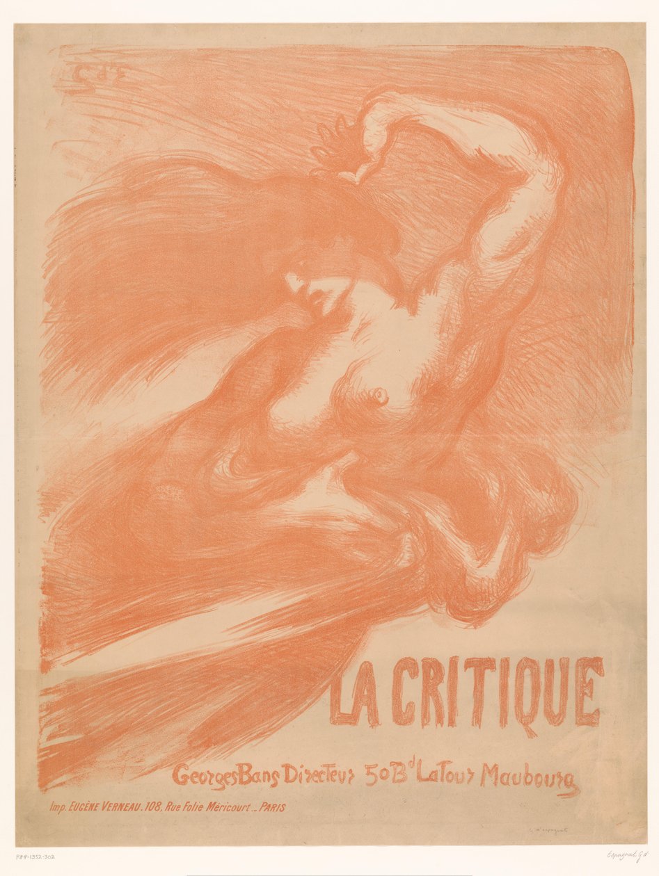 Femme nue avec cheveux lâchés et draperie - Georges d