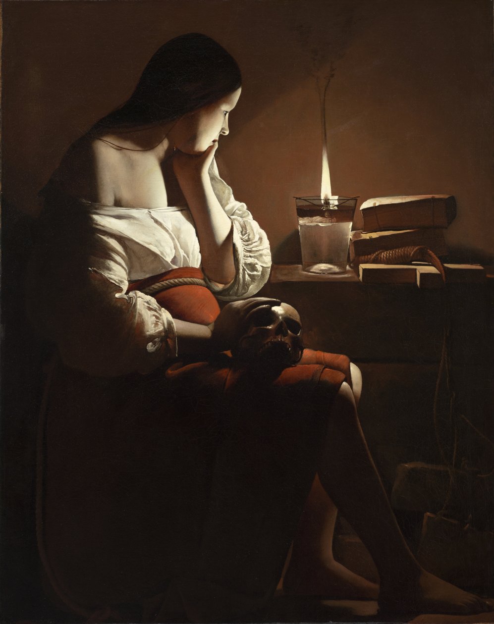 La Madeleine à la flamme fumante - Georges de La Tour