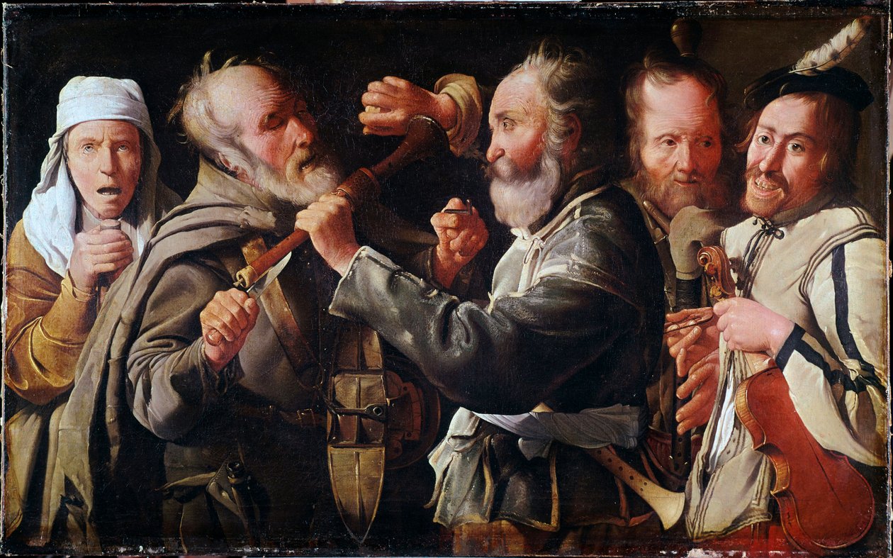 Rixe entre musiciens - Georges de La Tour