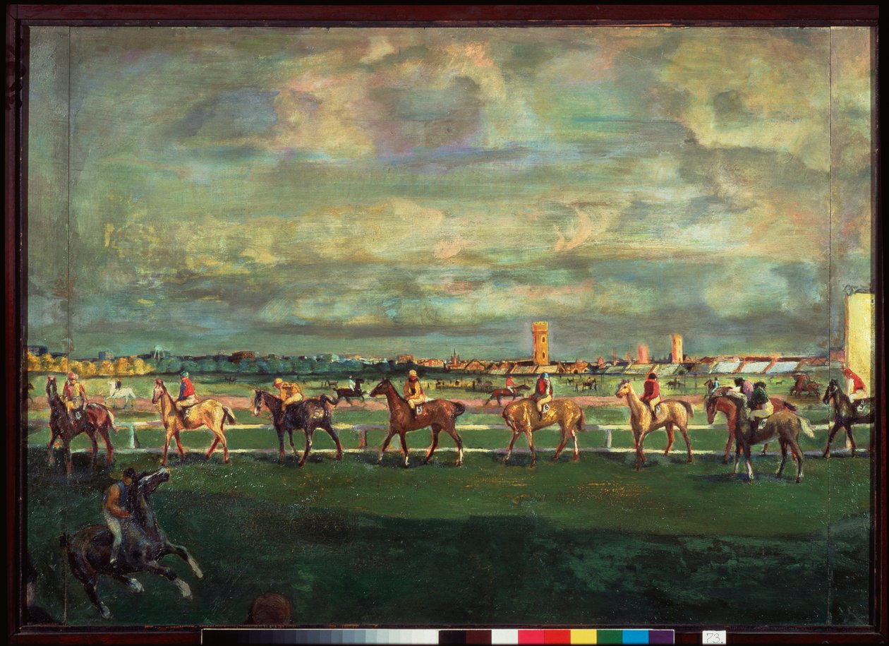 Course de chevaux - Georgy Bogdanovich Yakulov