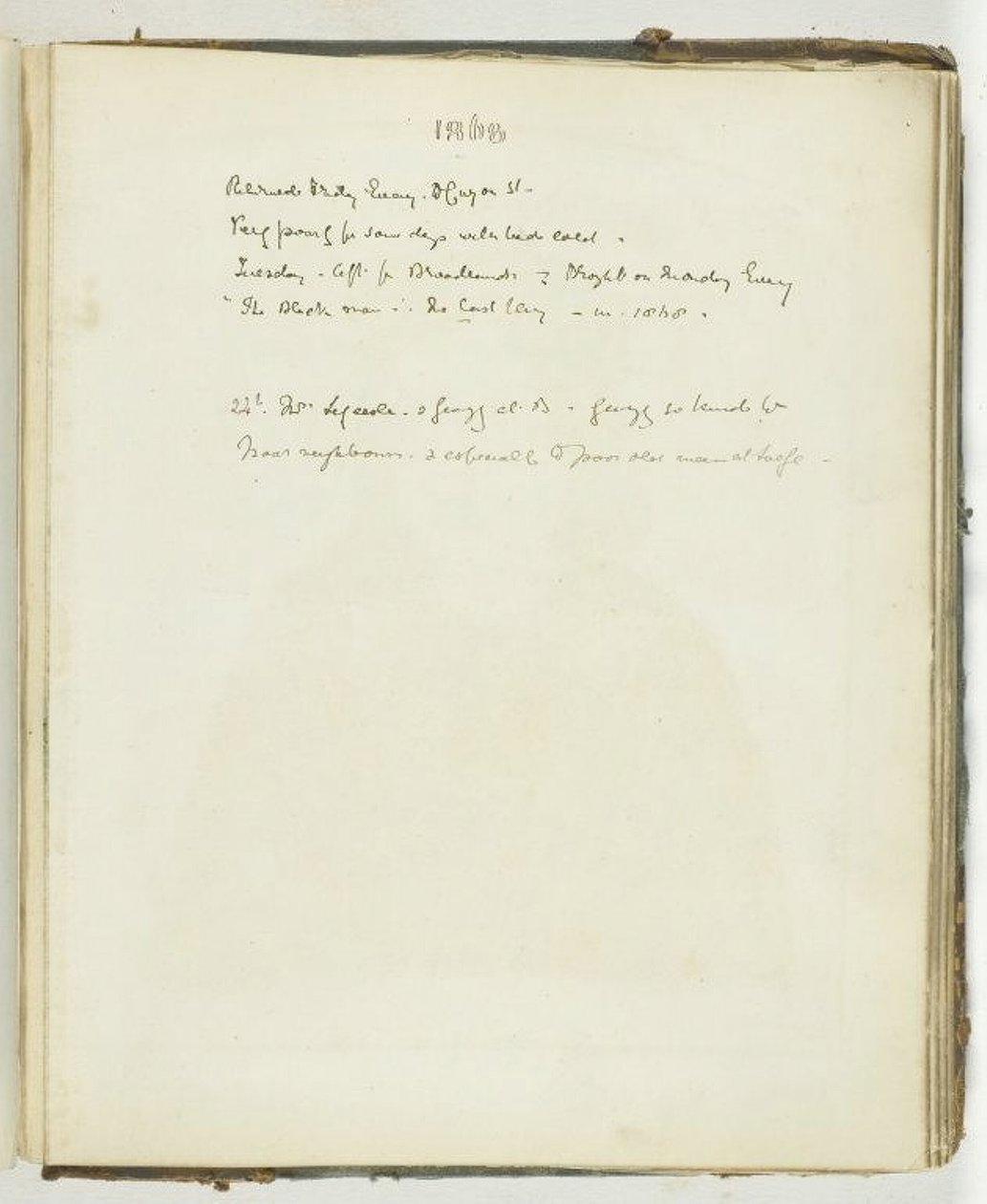 Sans titre [page de texte relative à Broadlands], 1868 - Georgina Cowper
