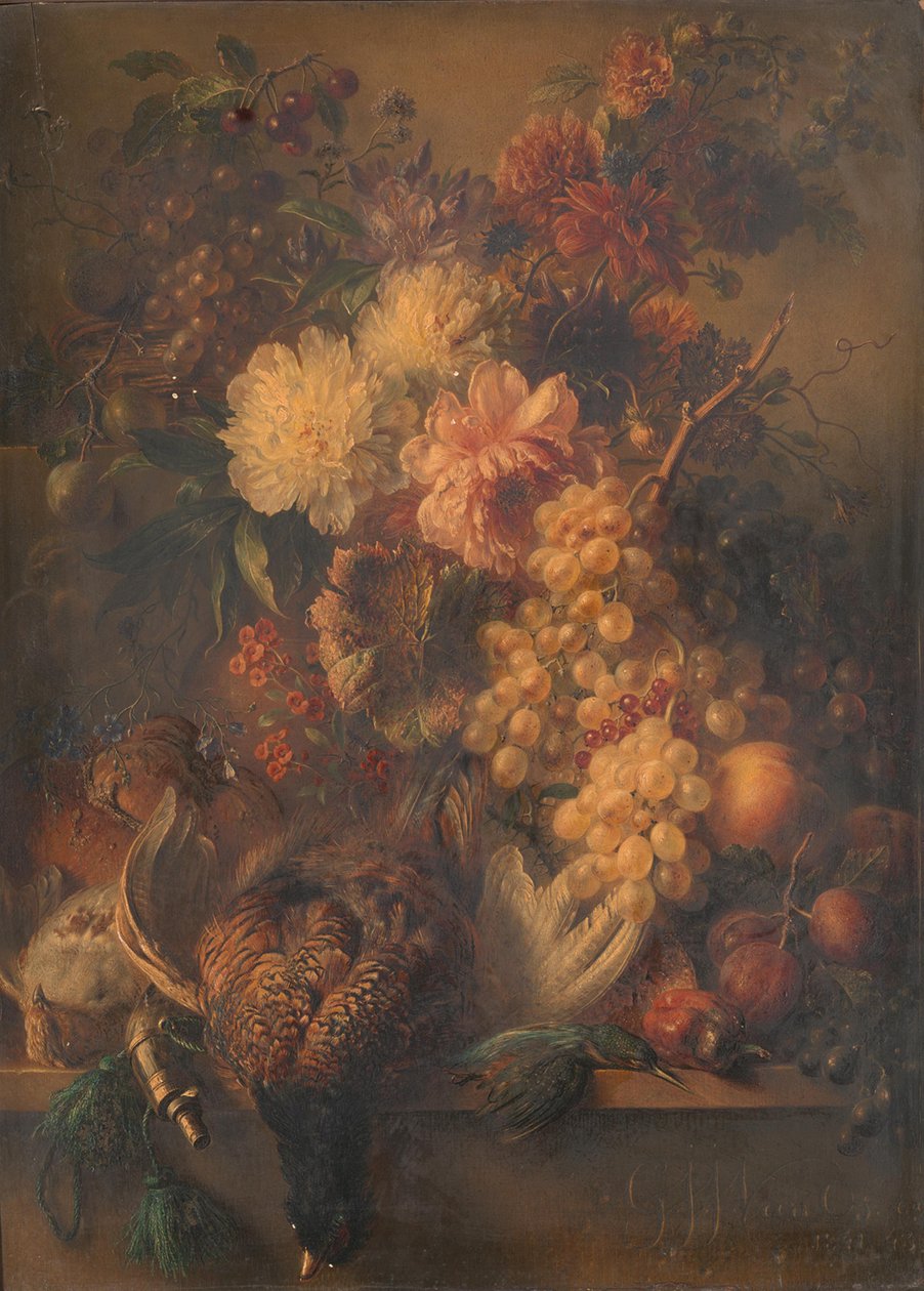 Oiseaux et fruits - Georgius Jacobus Johannes van Os