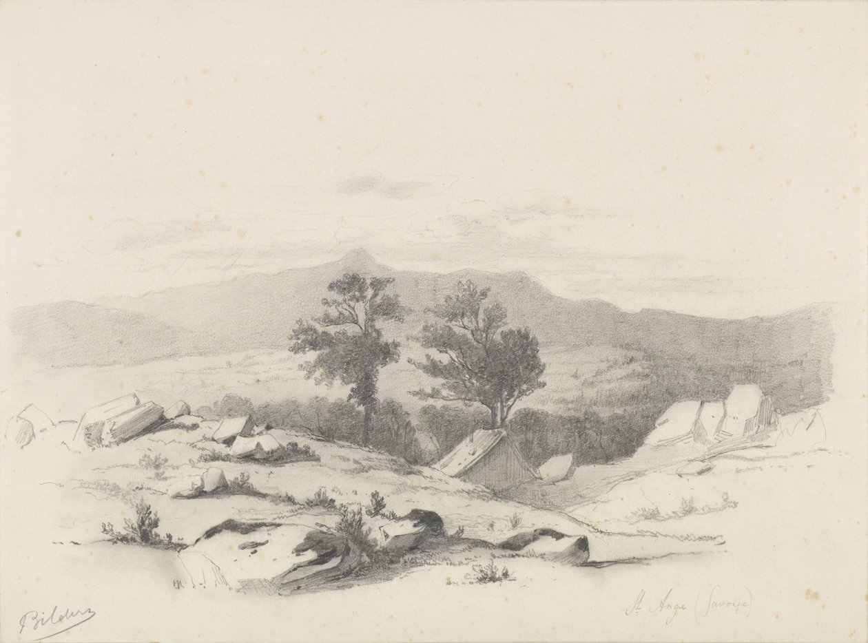 Vue sur le village de Saint-Ange - Gerard Bilders