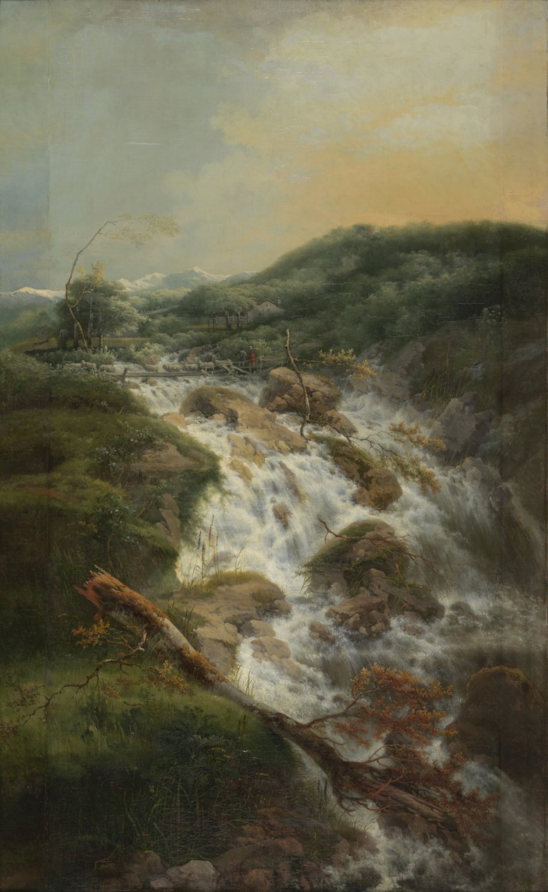 Paysage suisse avec cascade - Gerard van Nijmegen