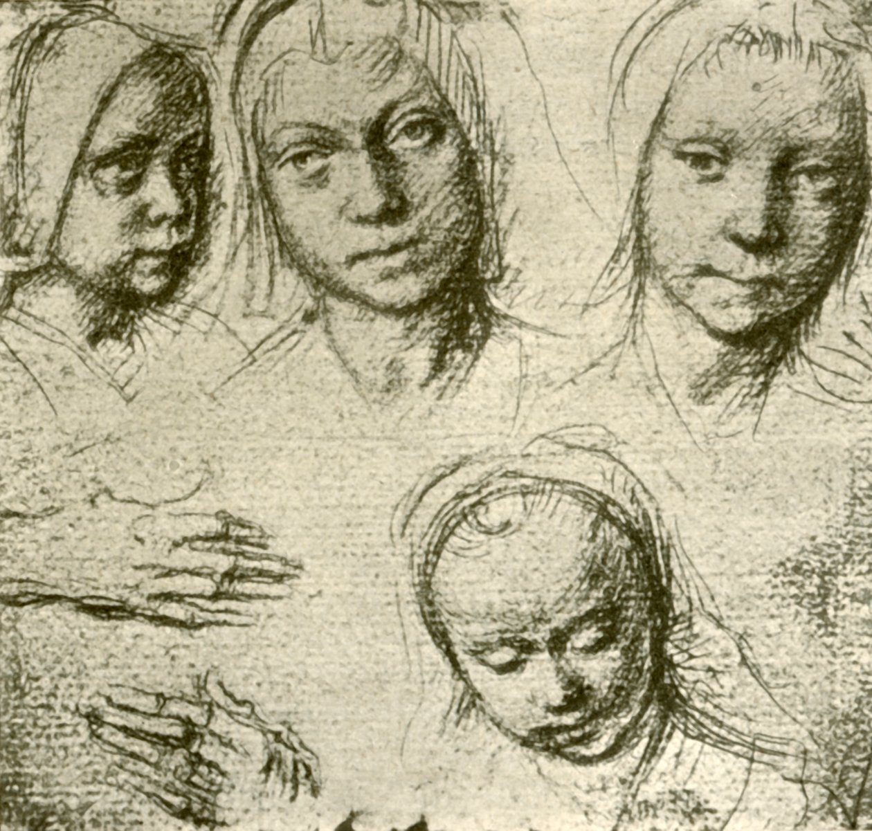 Quatre têtes d