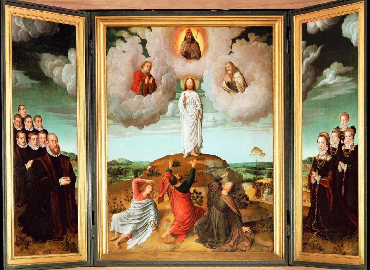 La Transfiguration du Christ (huile sur bois) - Gerard David