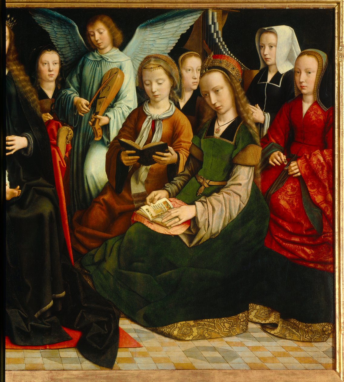 La Vierge parmi les saints (détail) - Gerard David