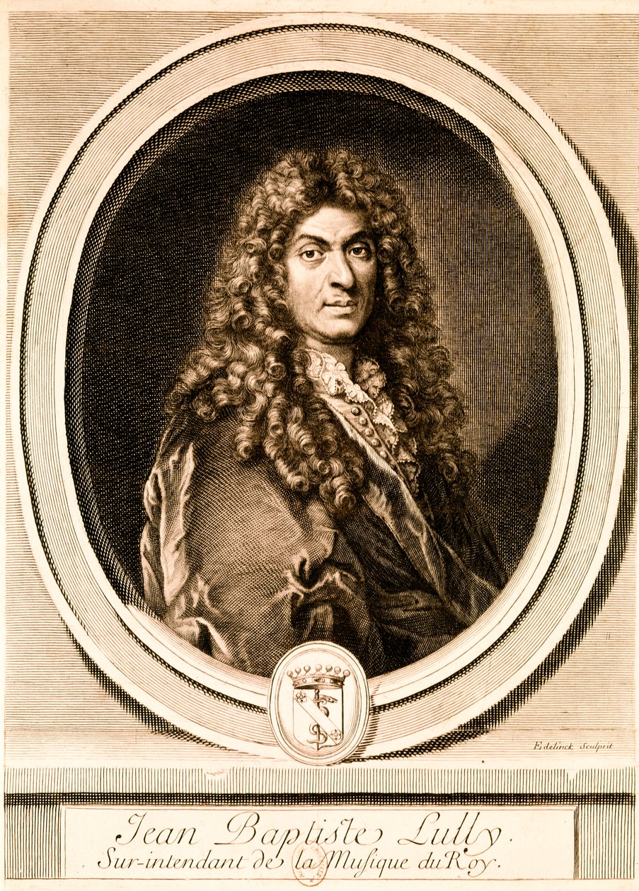 Portrait de Jean-Baptiste Lully (eau-forte) - Gerard Edelinck