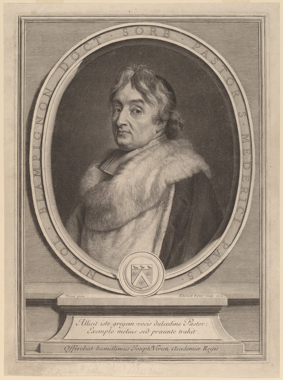 Nicolas de Blampignon - Gerard Edelinck after Joseph Vivien