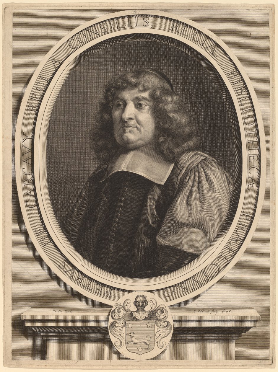 Pierre de Carcavy - Gerard Edelinck after Louis Testelin