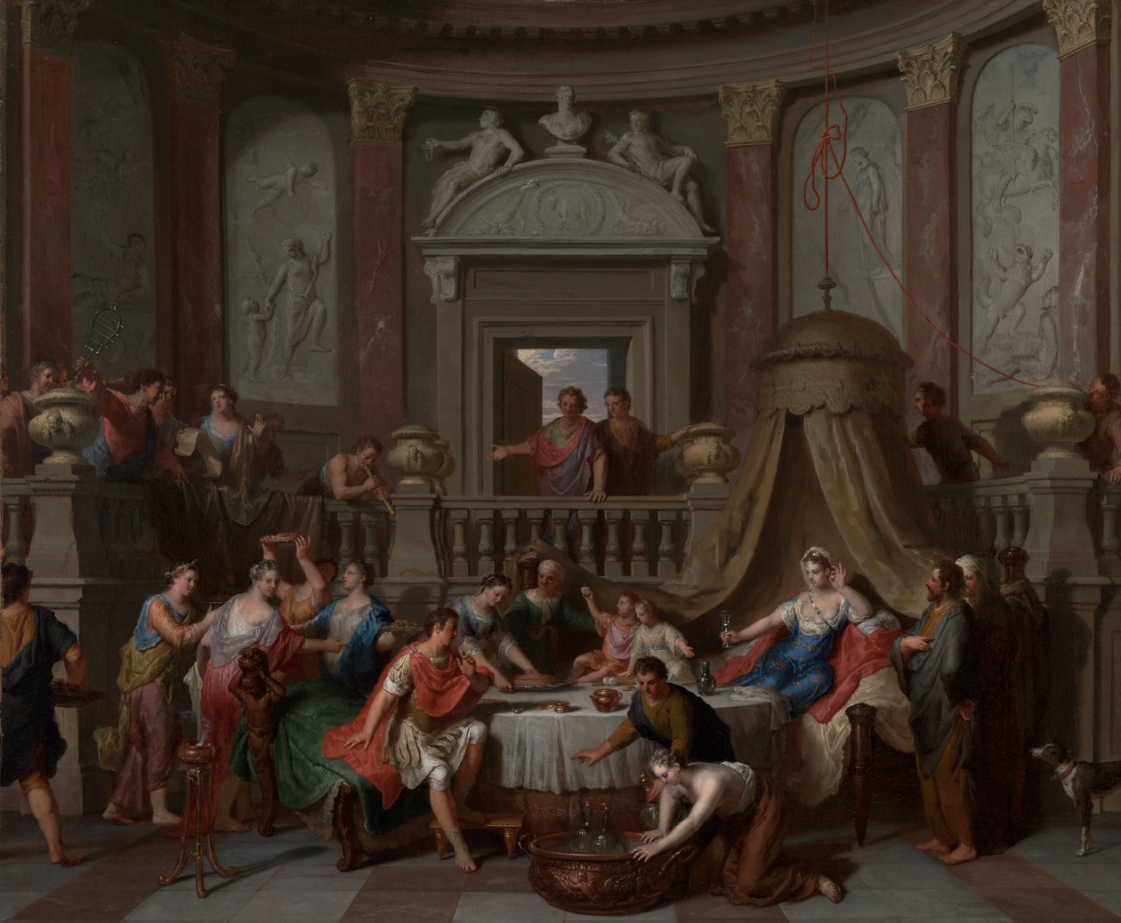 Le banquet de Cléopâtre - Gerard Hoet