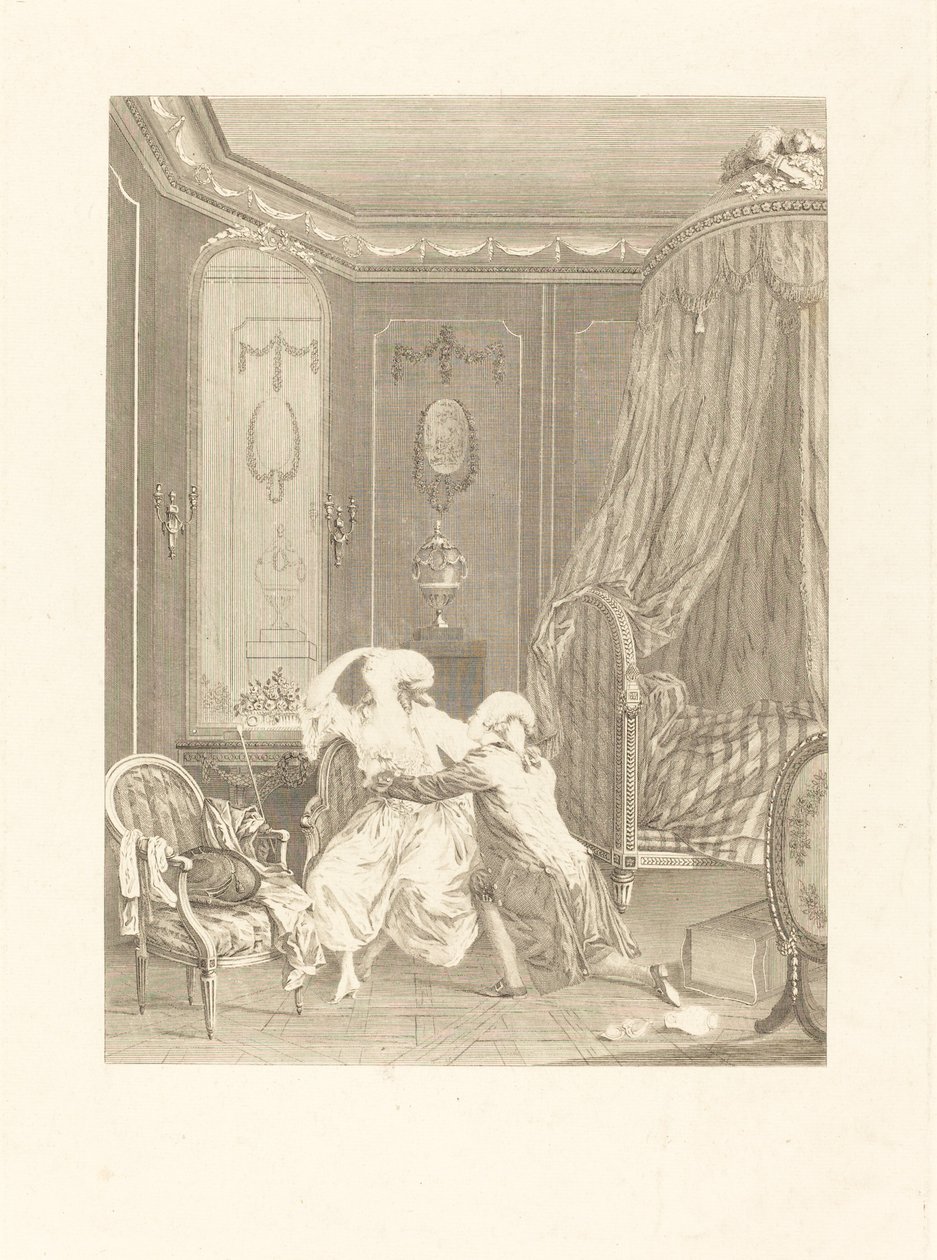 Le repentir tardif - Gerard Rene Le Vilain after Nicolas Lavreince