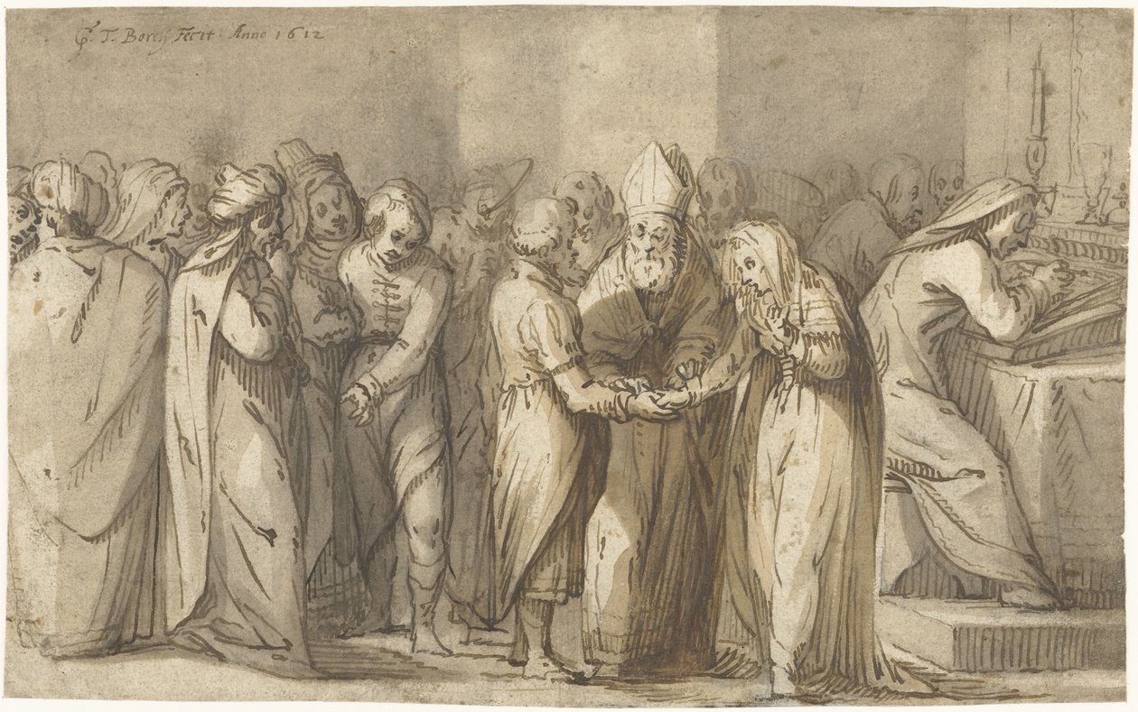 La bénédiction nuptiale de la Vierge Marie - Gerard ter Borch