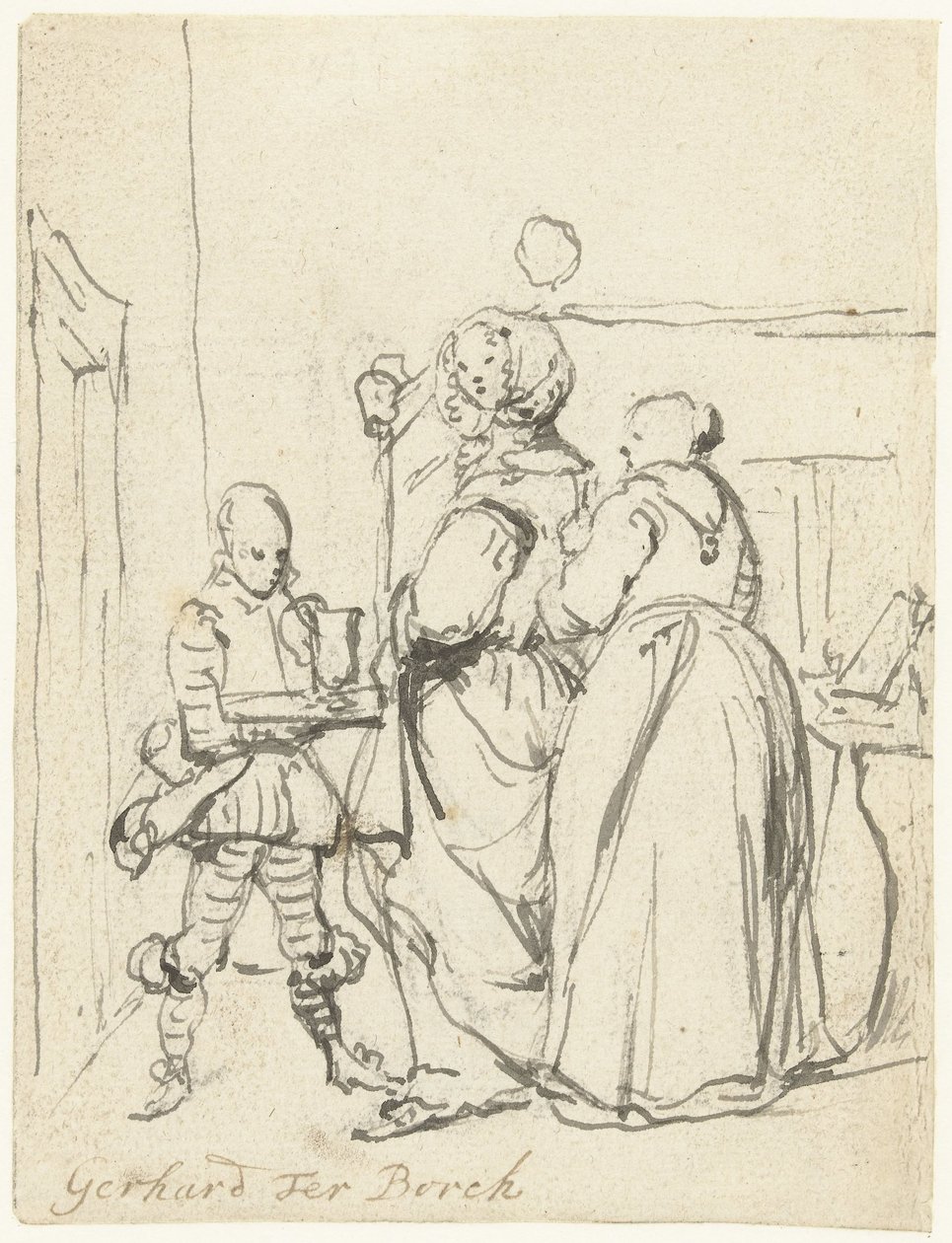 Dame faisant sa toilette - Gerard ter Borch (II)