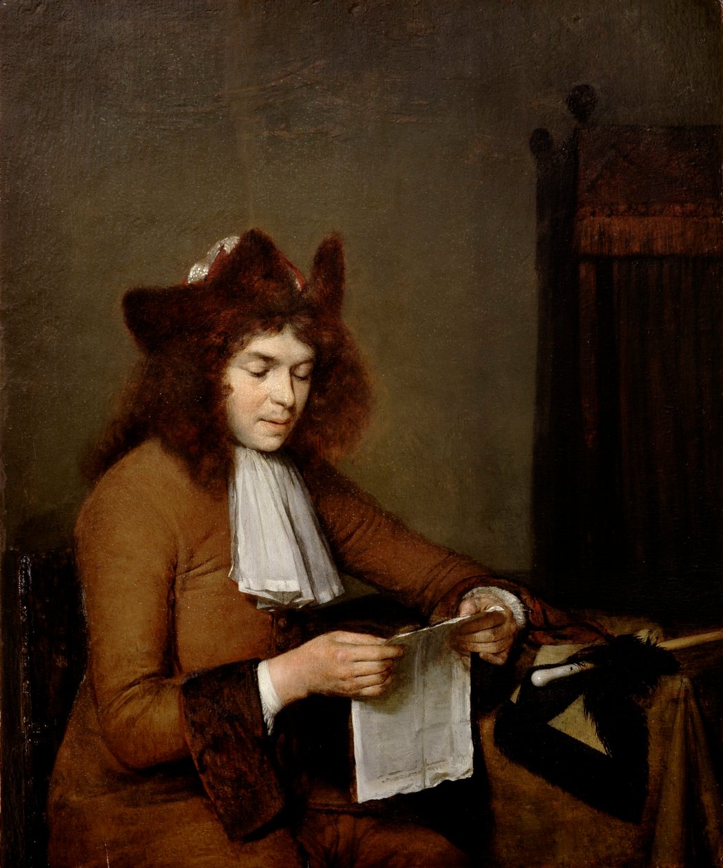 Jeune homme lisant - Gerard ter Borch