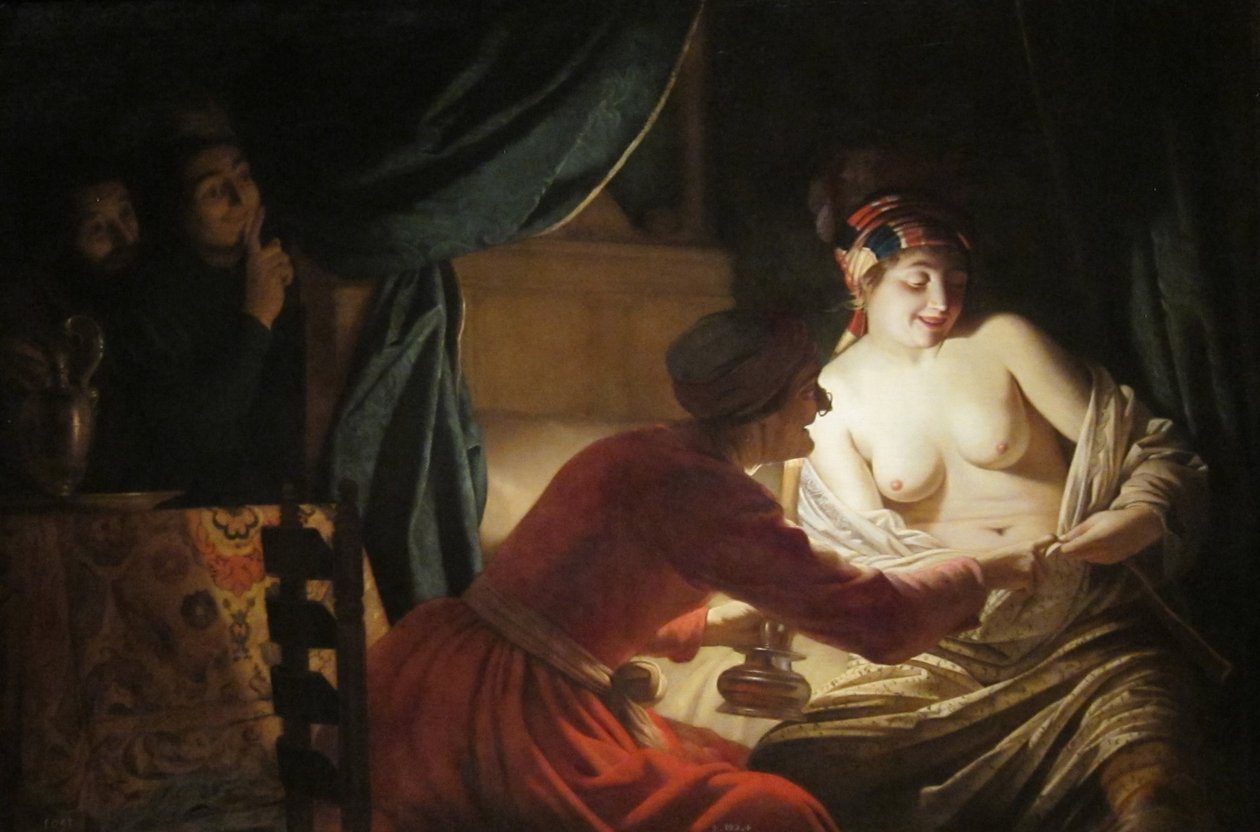 La chasse aux puces - Gerard van Honthorst