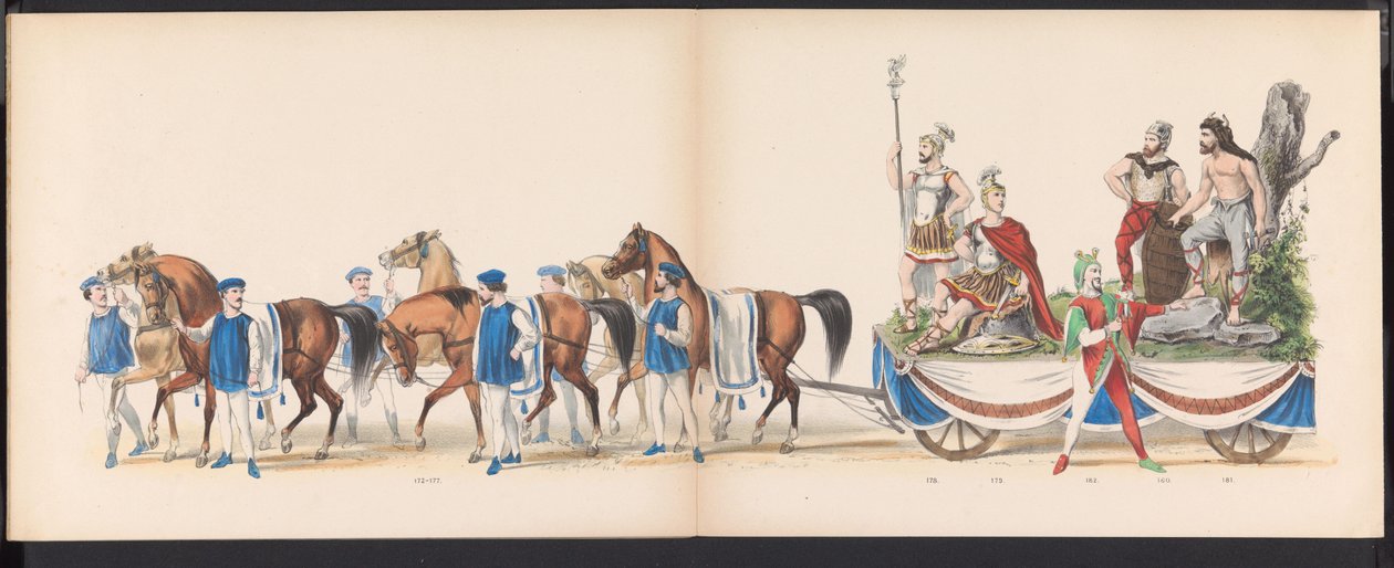 Mascarade des étudiants de Leyde, 1870 (pl. 15) - Gerardus Johannes Bos
