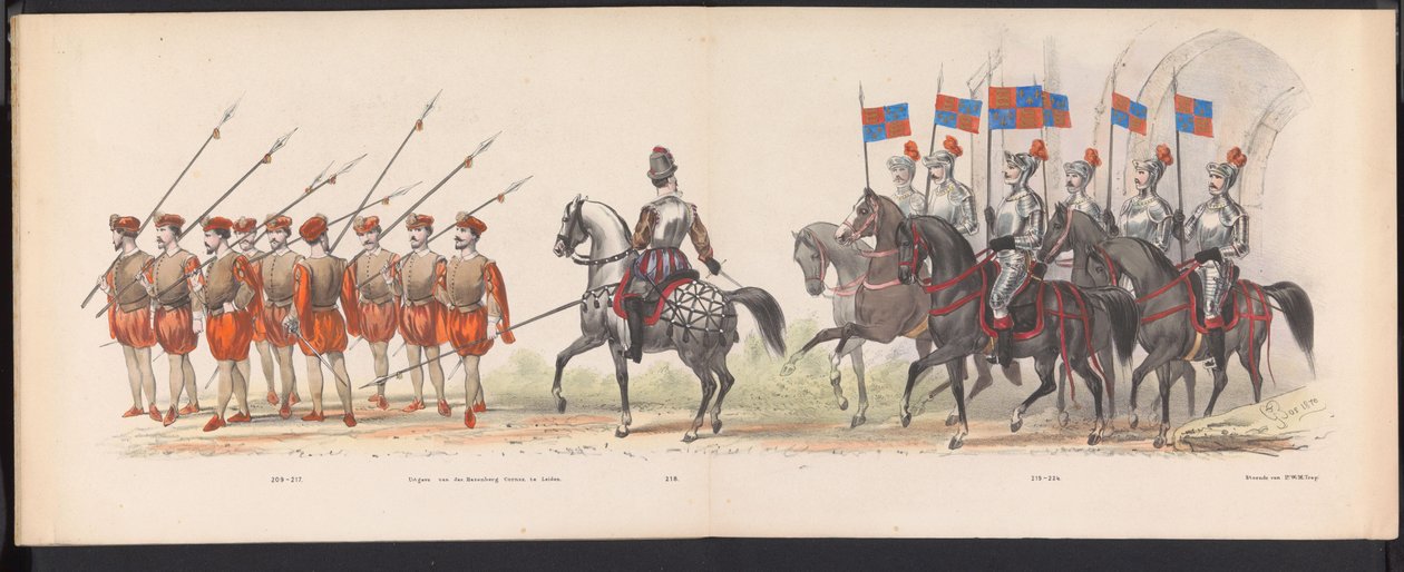 Mascarade des étudiants de Leyde, 1870 (plaque 18) - Gerardus Johannes Bos