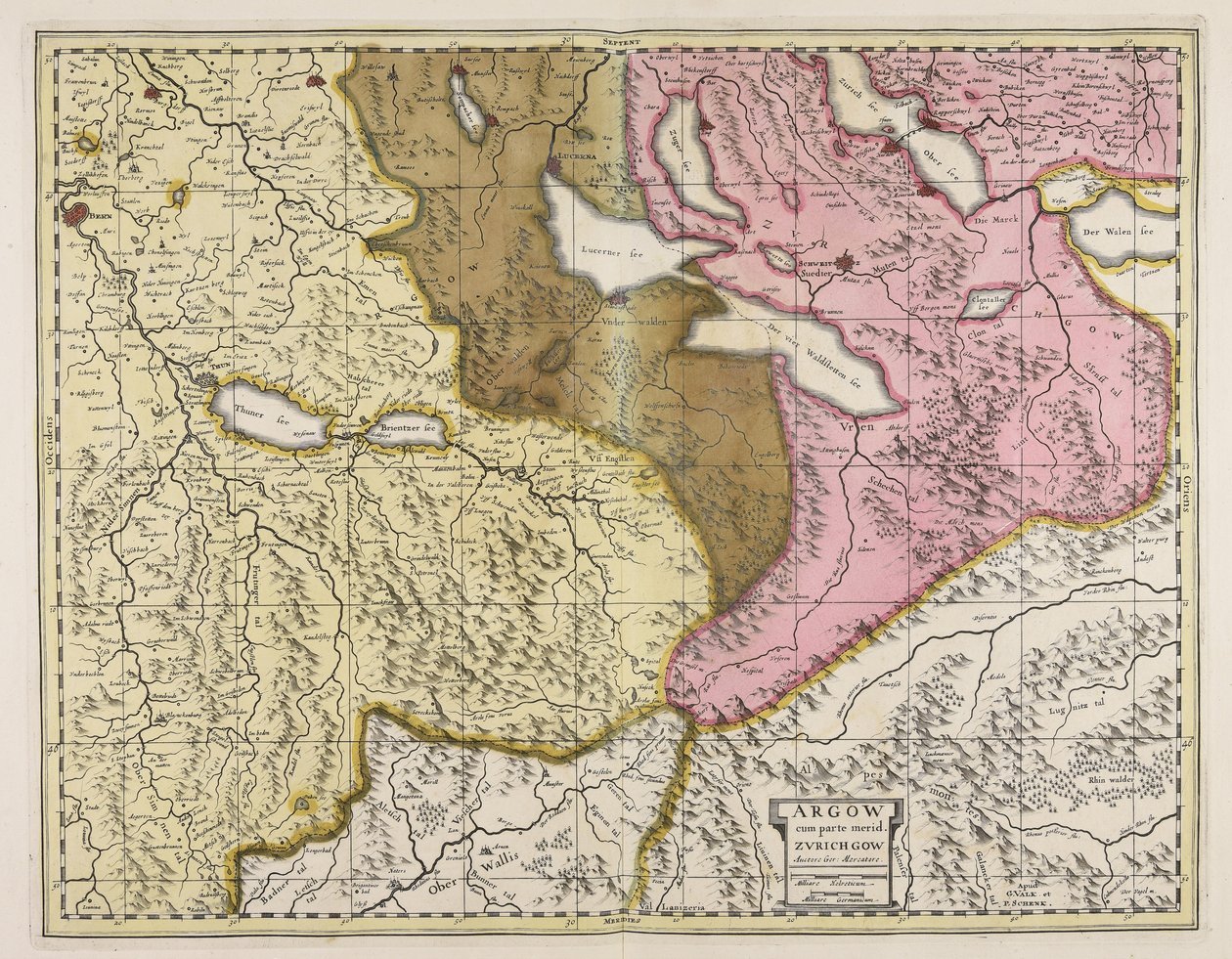 Argow cum parte merid. Zurichgow / auctore Ger. Mercatore - Gerardus Mercator