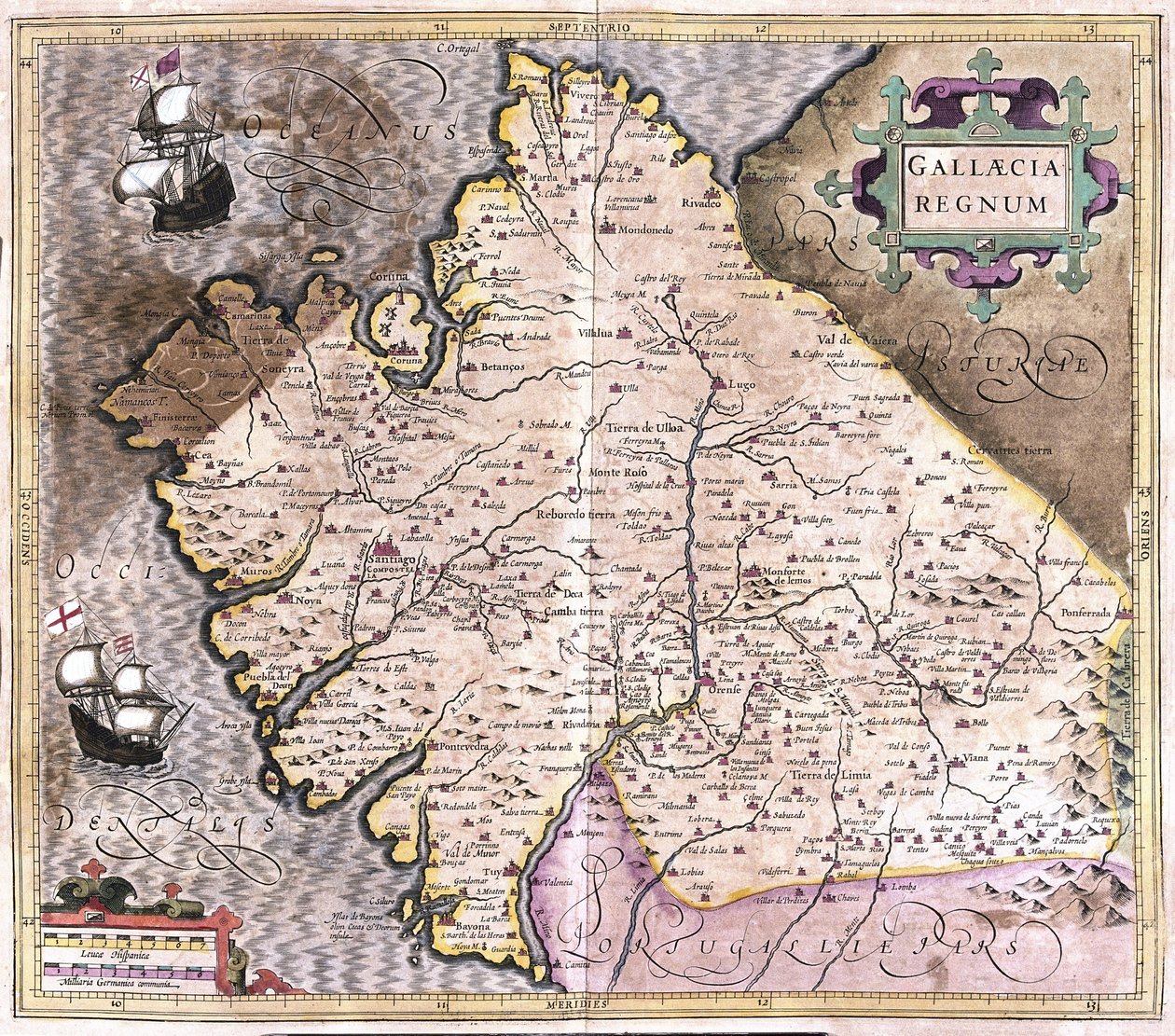 Galice, Saint-Jacques-de-Compostelle, Monforte de Lemos, nord-ouest de l
