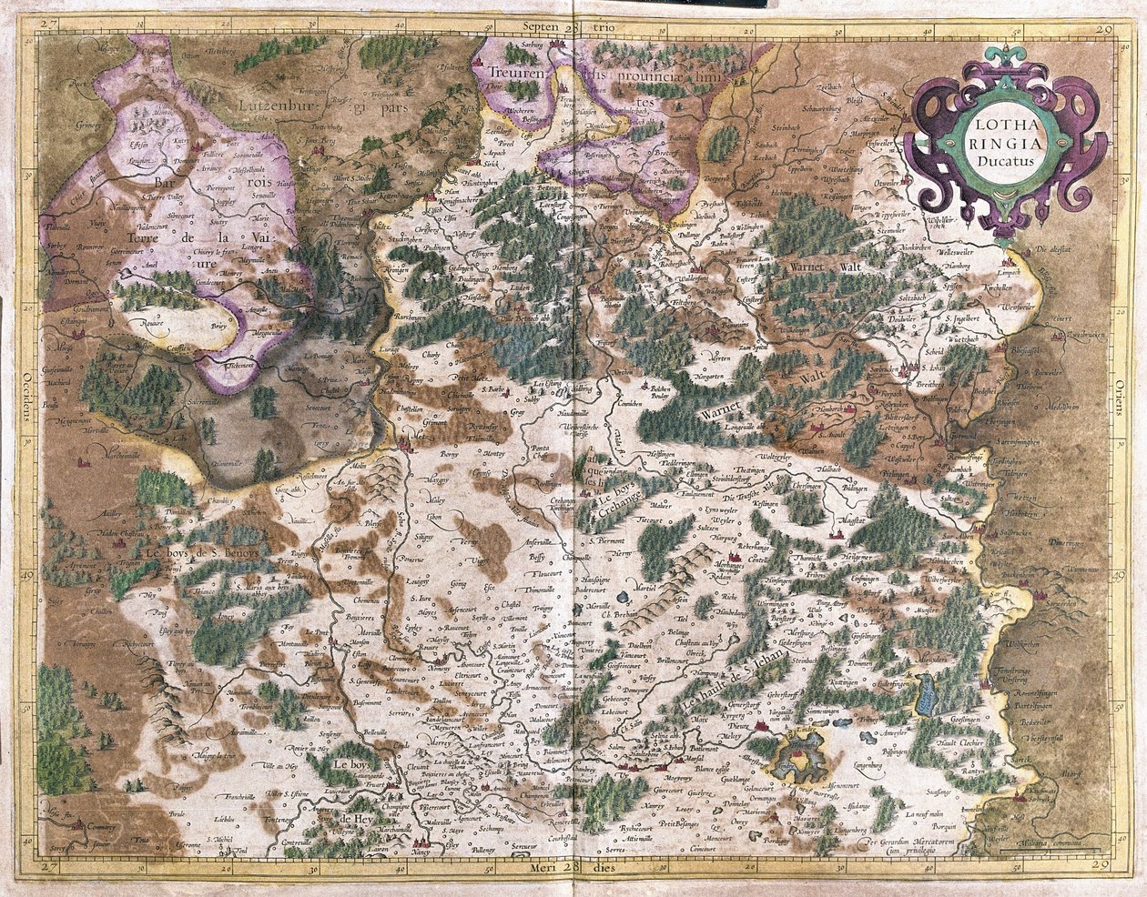 Lorraine, France (gravure) - Gerardus Mercator
