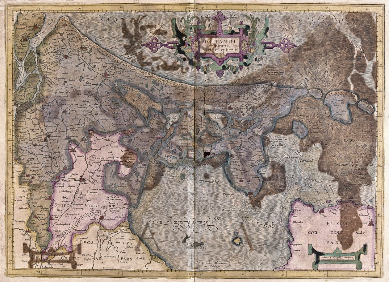 Pays-Bas (gravure) - Gerardus Mercator