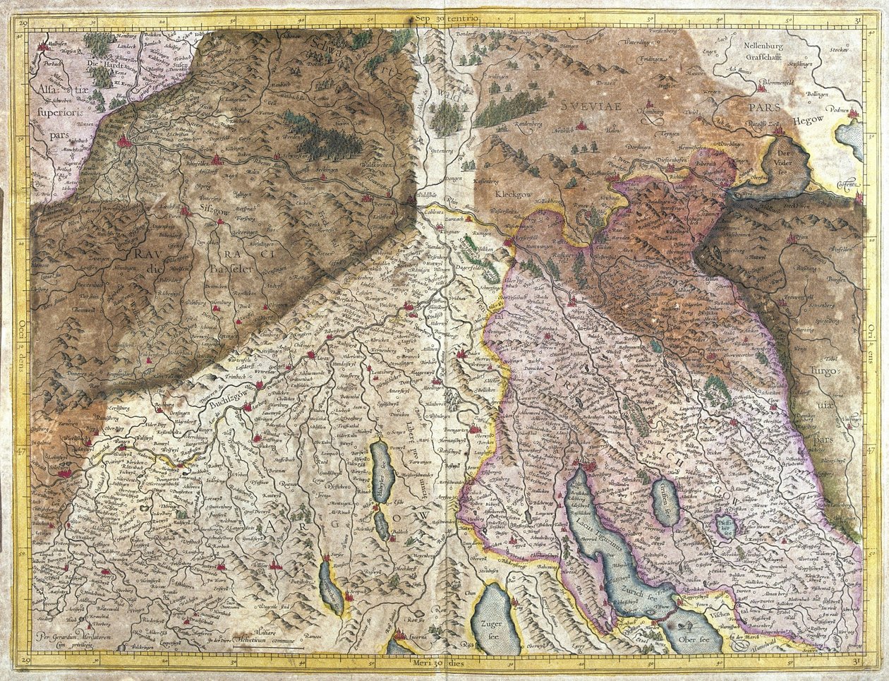 Suisse (gravure) - Gerardus Mercator