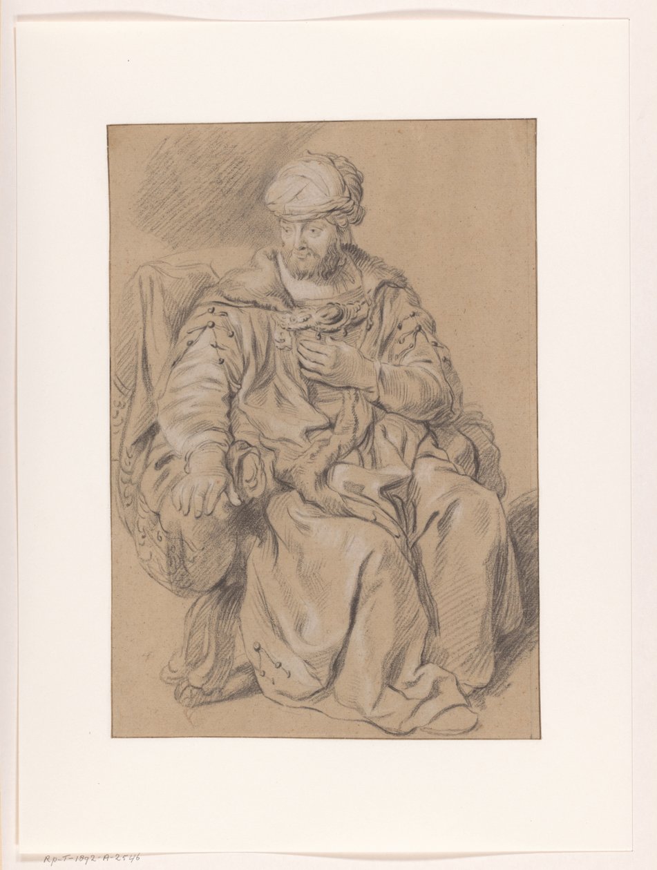 Homme oriental assis - Gerbrand van den Eeckhout (copy after)