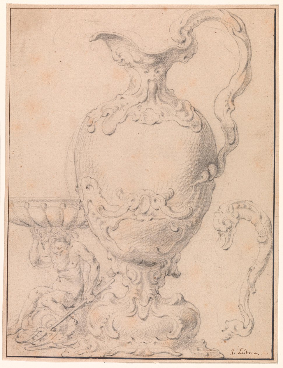 Projet de vase, de salière et de poignée - Gerbrand van den Eeckhout