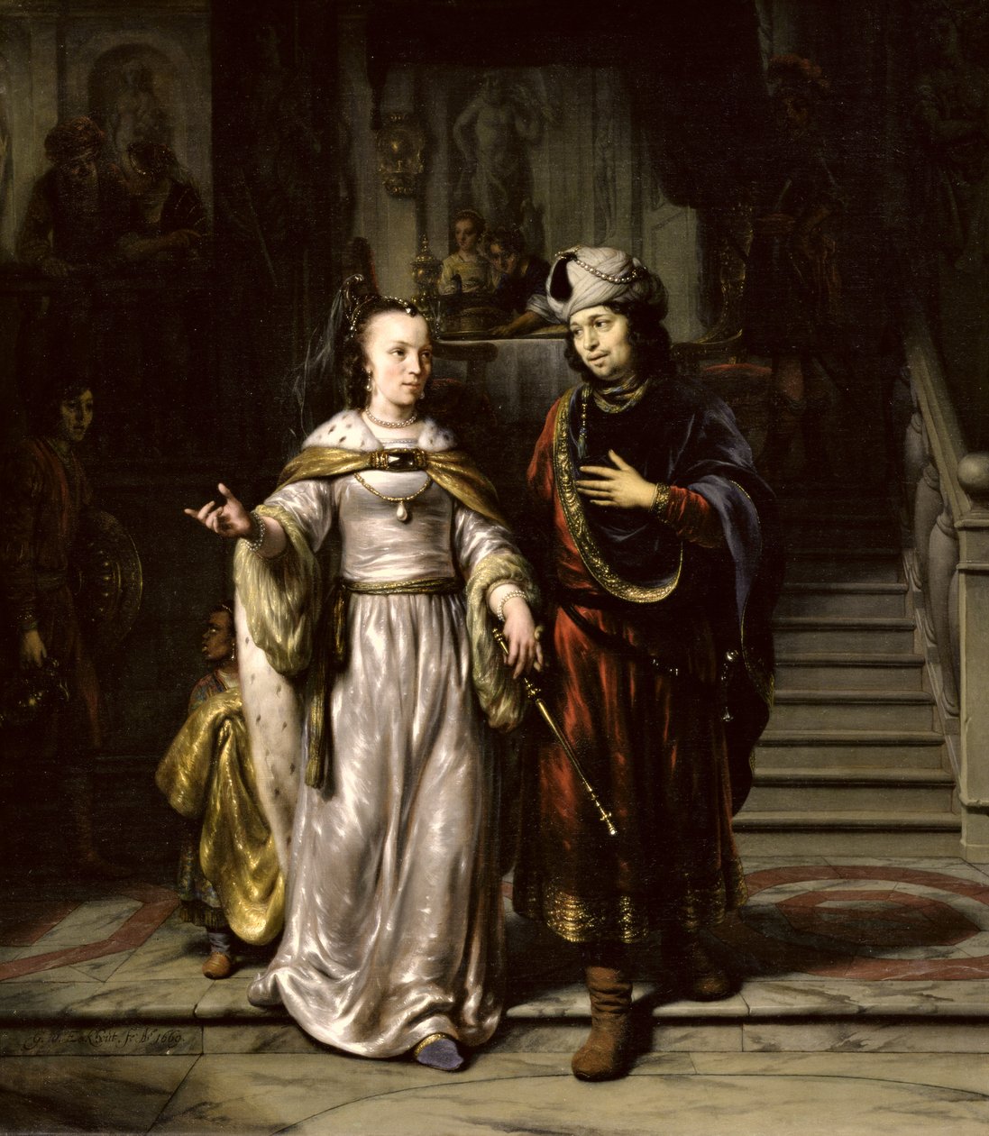 Antoine et Cléopâtre, 1669 - Gerbrand van den Eeckhout