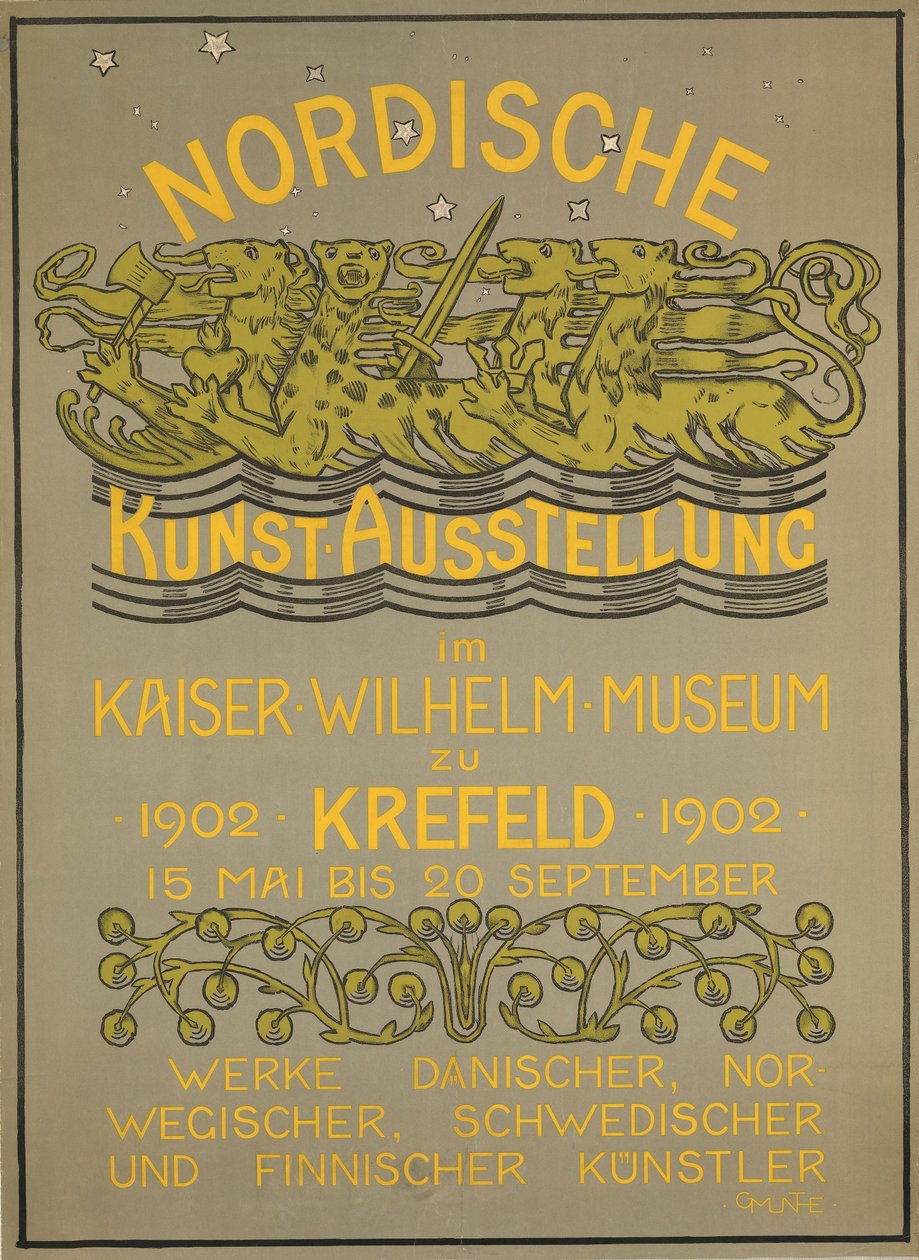 Nordische Kunstausstellung im Kaiser Wilhelm Museum 1902 - Gerhard Munthe