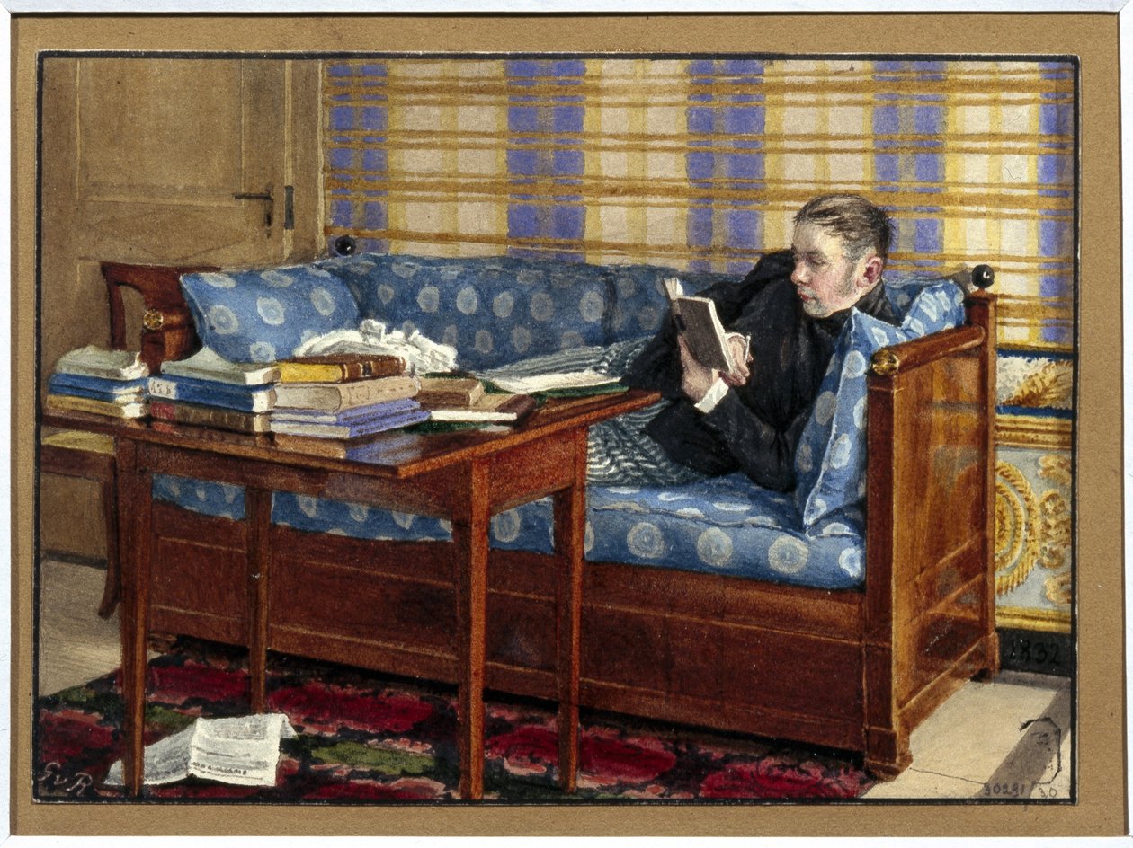 Portrait du poète Vasili Zoukovsky - Gerhard Wilhelm von Reutern