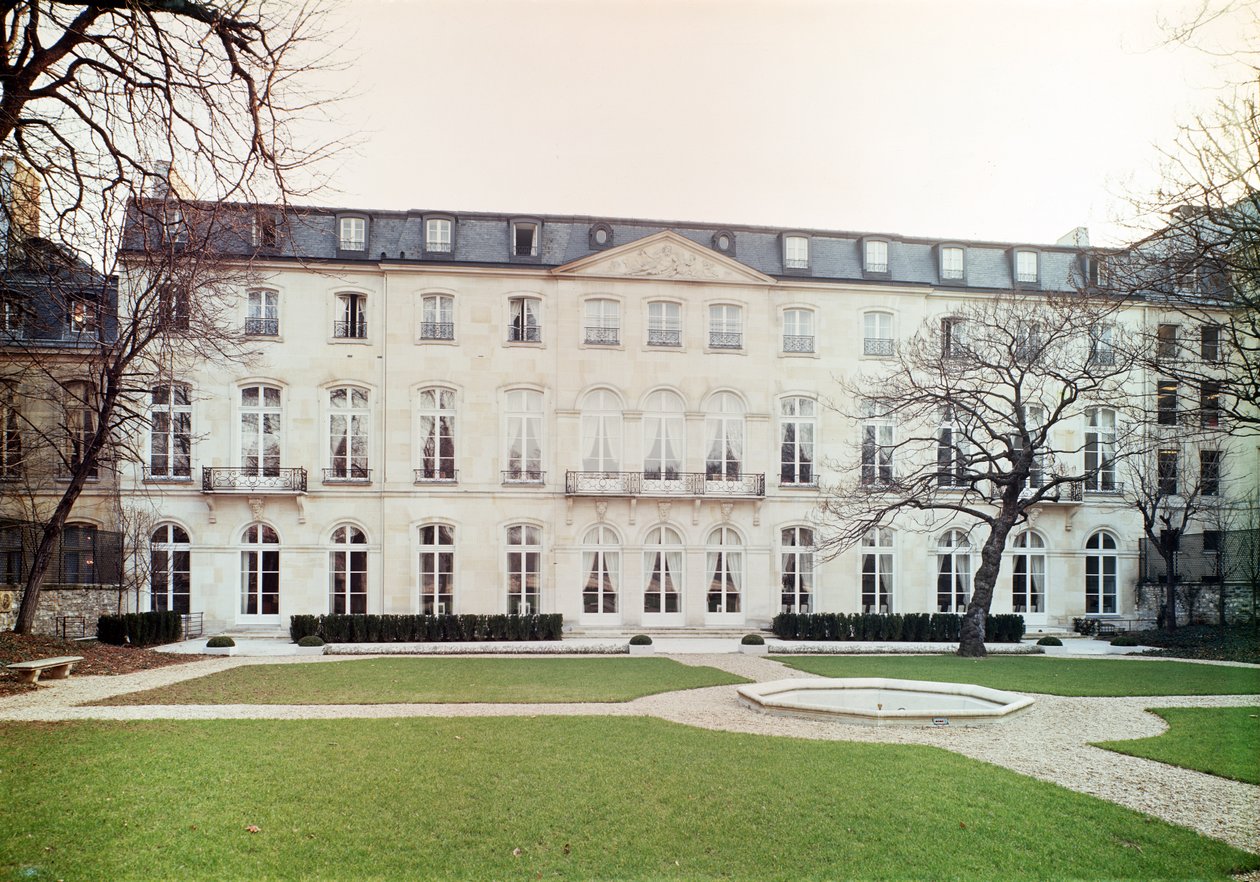 Vue de la façade du jardin de l