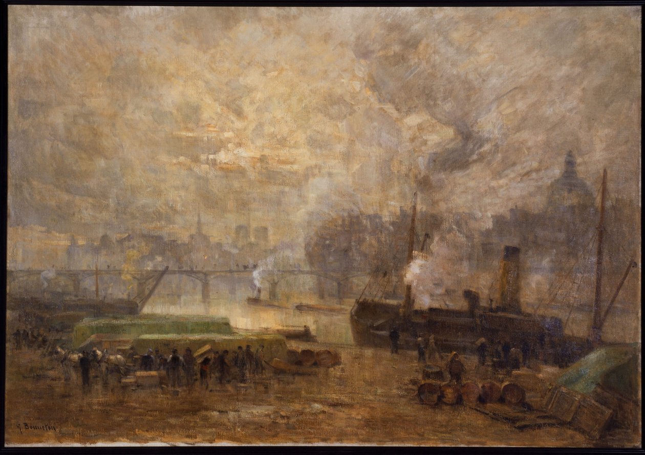 La Seine à Port Saint-Nicolas, vers 1900 - Germain Eugene Bonneton
