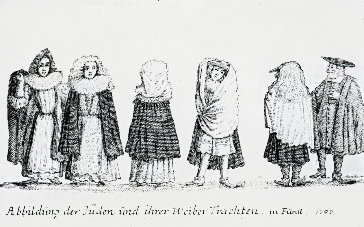 Une représentation des Juifs et de leurs vêtements, 1706 - German School