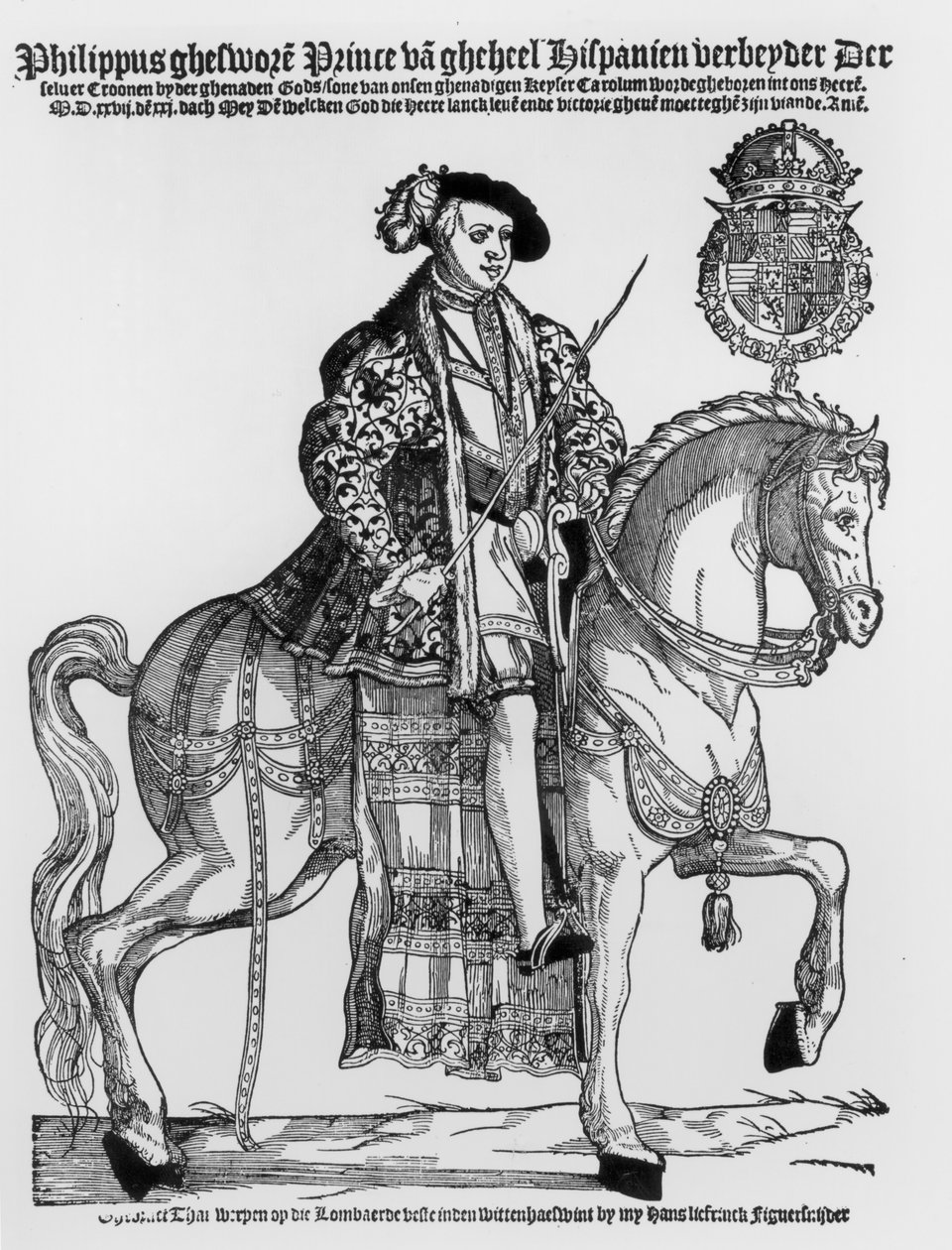Portrait équestre de Philippe II (1527-98) d