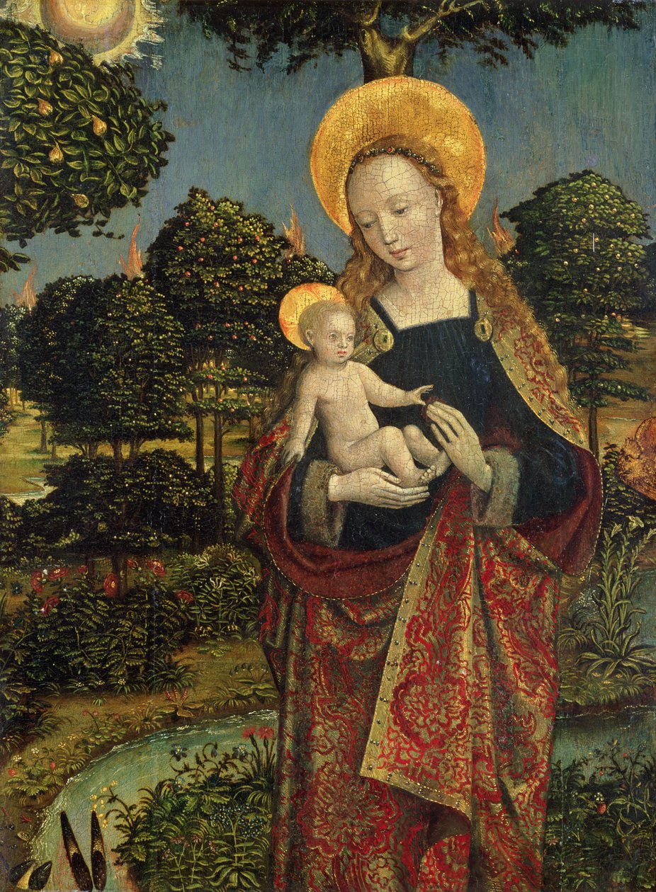 Madonna et enfant dans un paysage, 1470 - German School