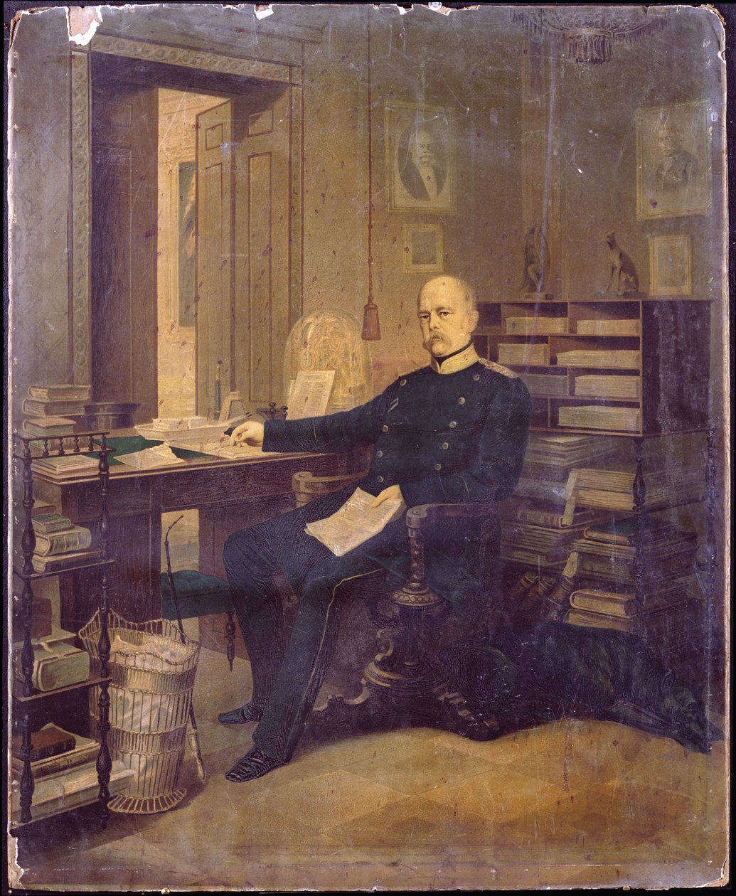 Otto von Bismarck dans son étude - German School