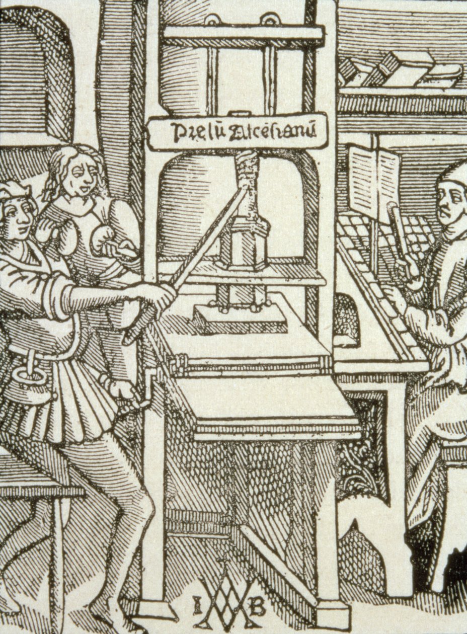Presse à imprimer de 1498, tirée d