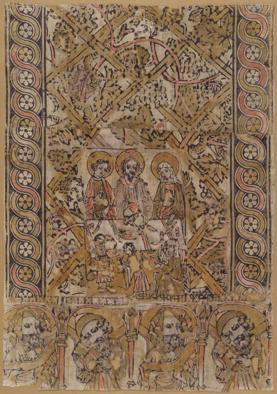 Un Voile de Lutrin avec les Noces de Cana - German 15th Century