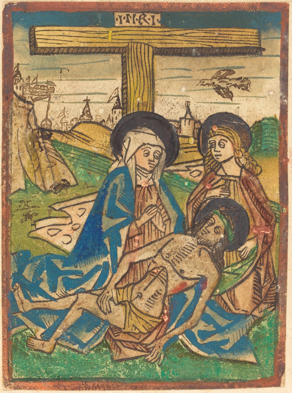 Pietà avec Saint Jean - German 15th Century