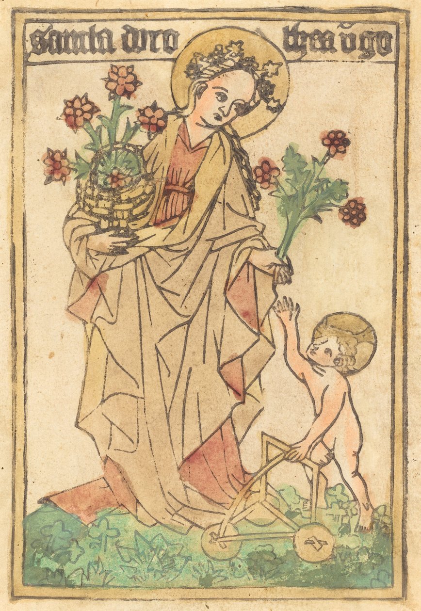 Sainte Dorothée - German 15th Century