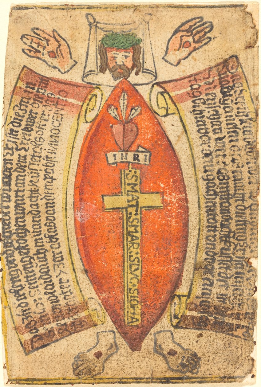 La mesure de la plaie du côté et le corps du Christ - German 15th Century