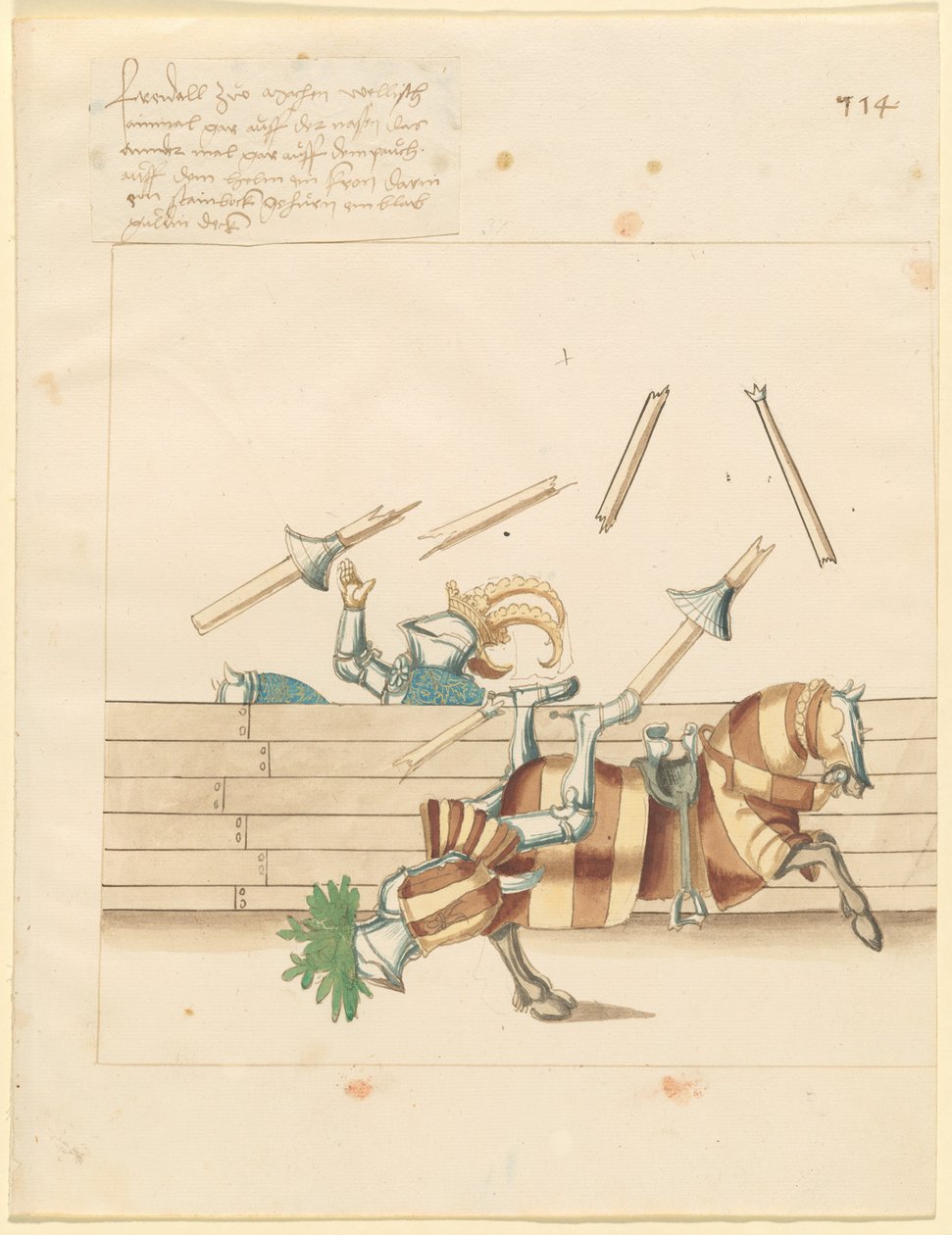 Joute italienne de la paix - German 16th Century
