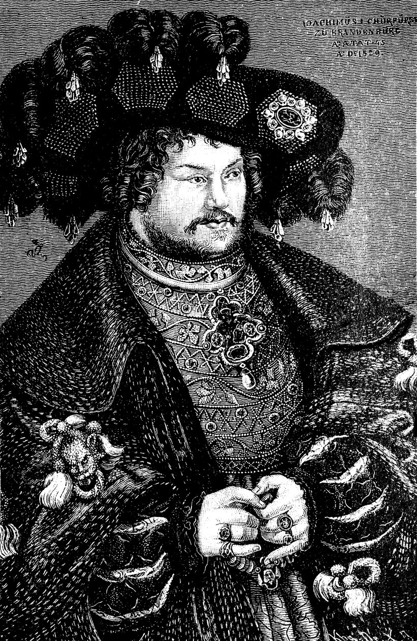 Portrait de Joachim I Nestor 1484-1535, électeur de Brandebourg, copie d