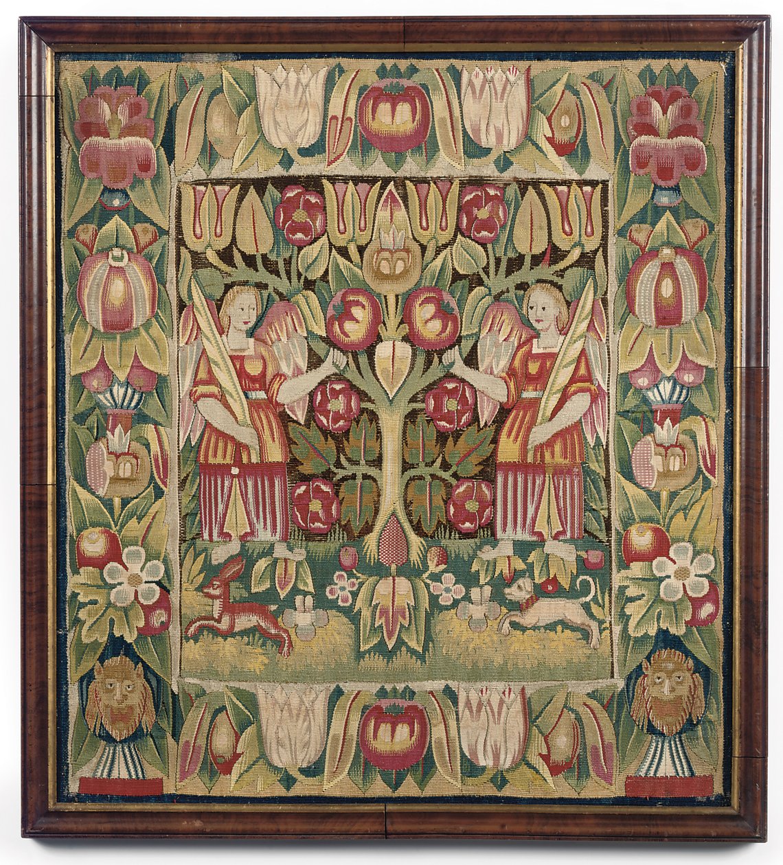Coussin de tapisserie allégorique, Allemagne du Nord, probablement Hambourg, vers 1600-50 - German School