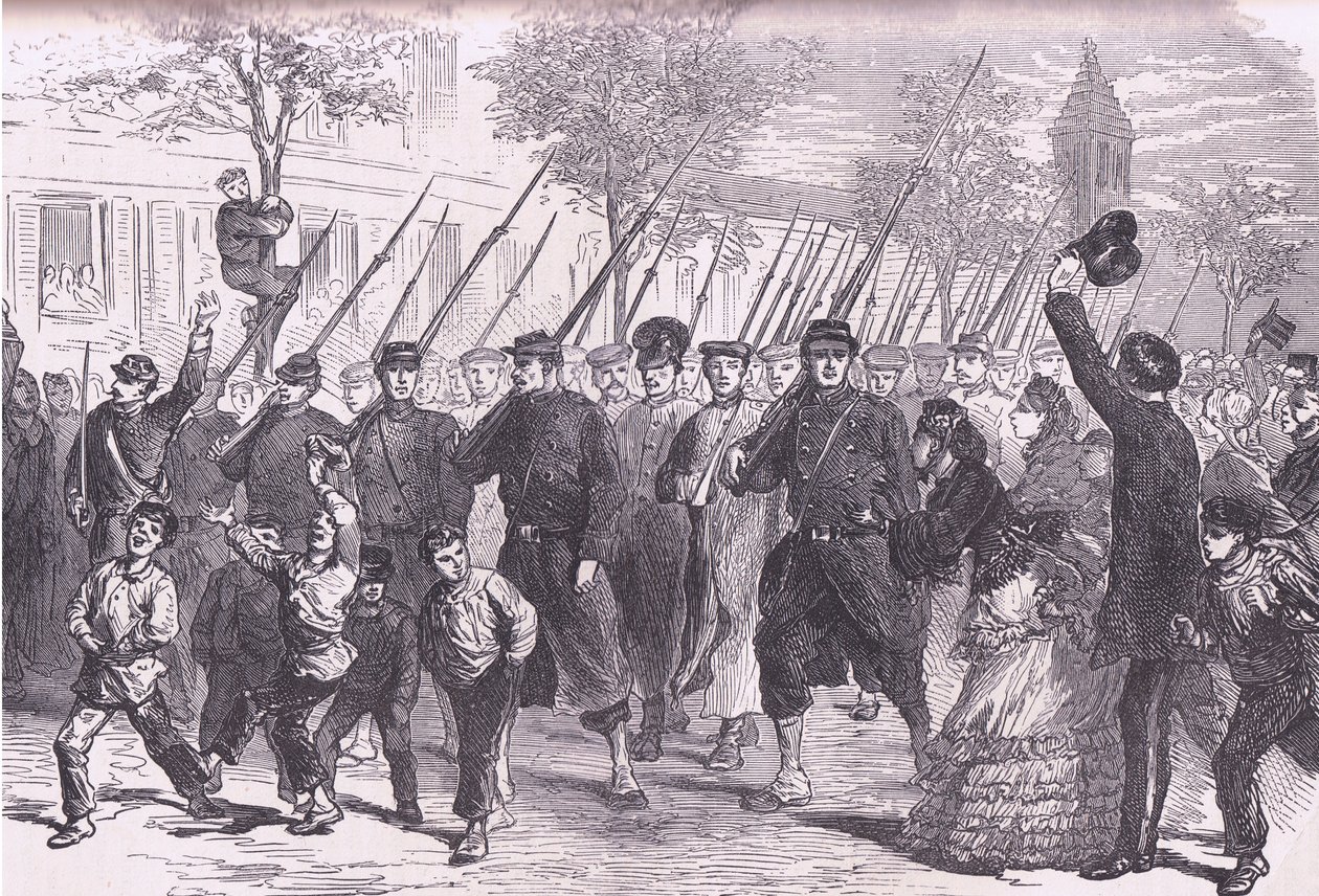 Arrivée à Paris de prisonniers prussiens après la bataille avant Bagneun, Histoire de la guerre entre la France et l
