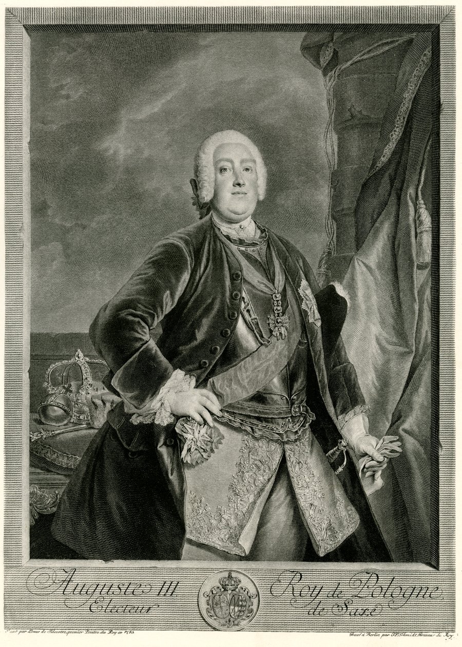 Auguste III (1696-1763) Roi de Pologne - German School